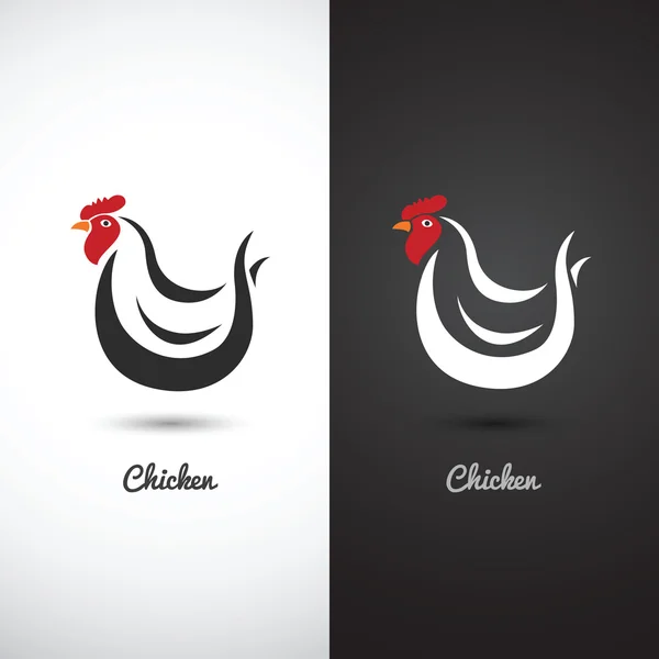 Icône symbole poulet — Image vectorielle