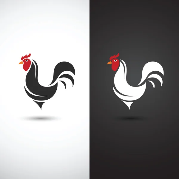 鶏シンボル アイコン — ストックベクタ