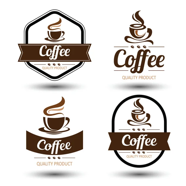 Coffee label vector — Stock Vector