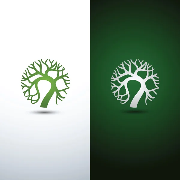 Baum Logo Vektor — Stockvektor