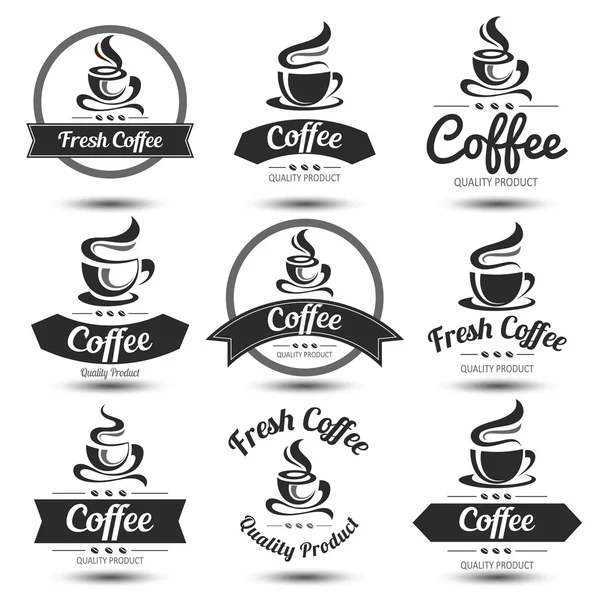 Coffee label vector — Stock Vector