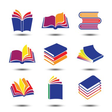 Kitap simgeler vektör