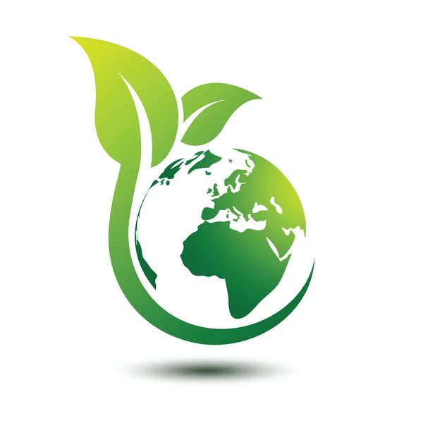 Green earth vector — Stock Vector