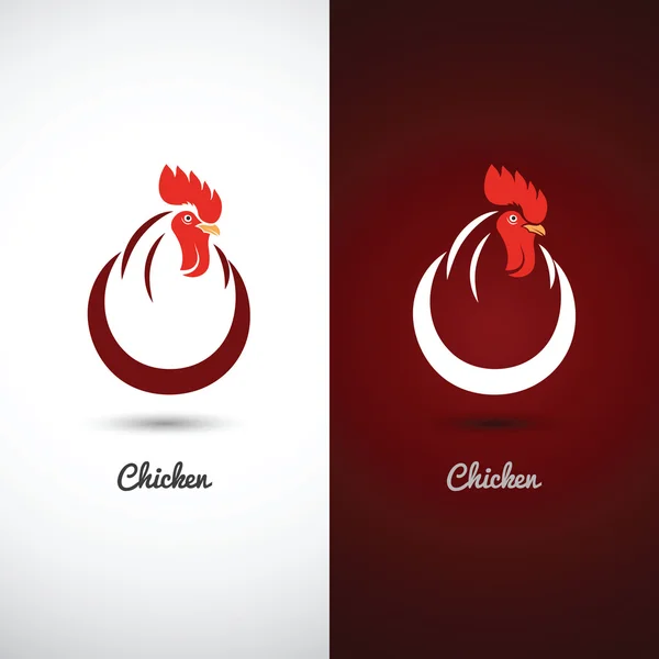 Icono de símbolo de pollo — Vector de stock