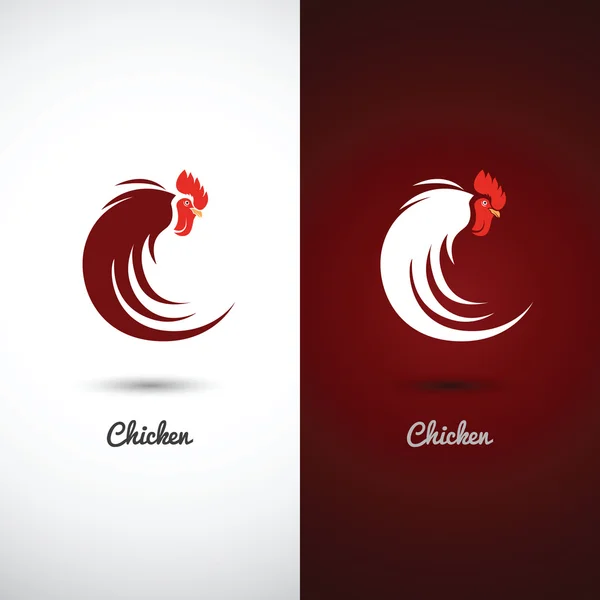 Chicken symbol icon — Stock Vector