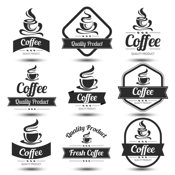 Kaffe etikett vektor — Stock vektor