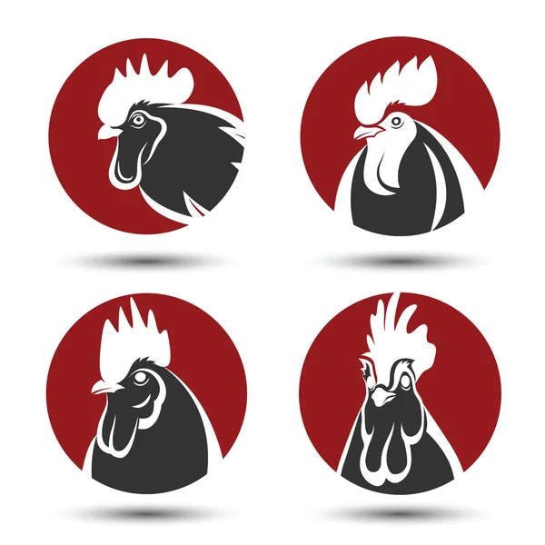 Etiqueta de pollo vector — Vector de stock