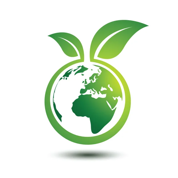 緑の地球ベクトル — ストックベクタ