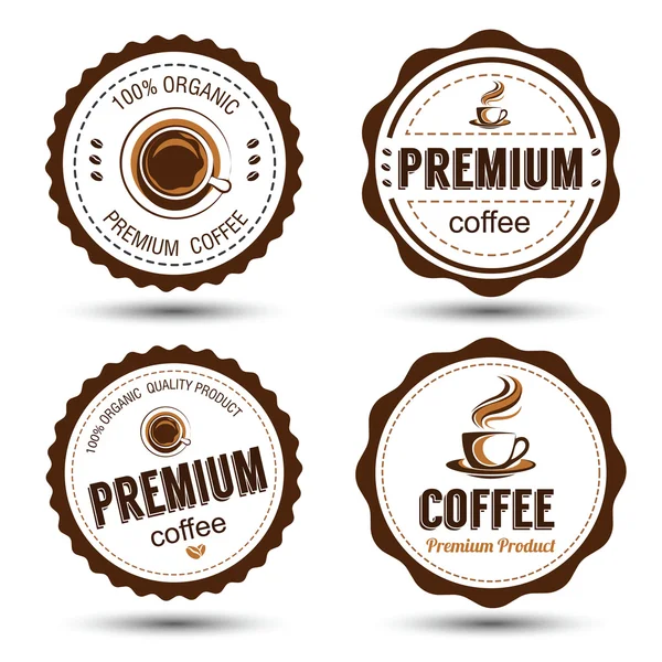 Vecteur d'étiquette de café — Image vectorielle