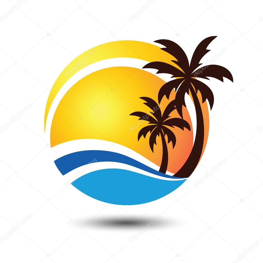 Summer holidays design Labels, Badges,emblem,vector illustration