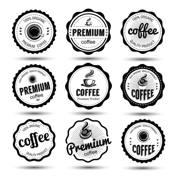 Etiqueta de café vector — Vector de stock