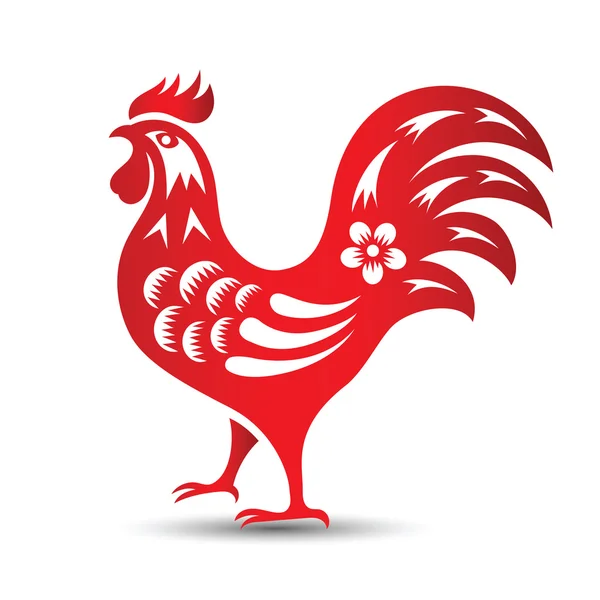 Vector de gallo chino — Archivo Imágenes Vectoriales