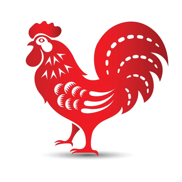 Vector de gallo chino — Archivo Imágenes Vectoriales