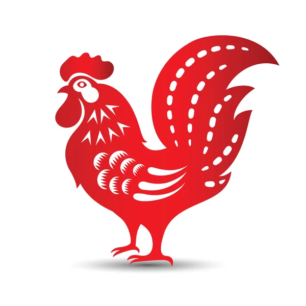 Vector de gallo chino — Archivo Imágenes Vectoriales