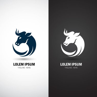Bull Vector Grafik logosu Tasarımı, vektör illüstrasyonu