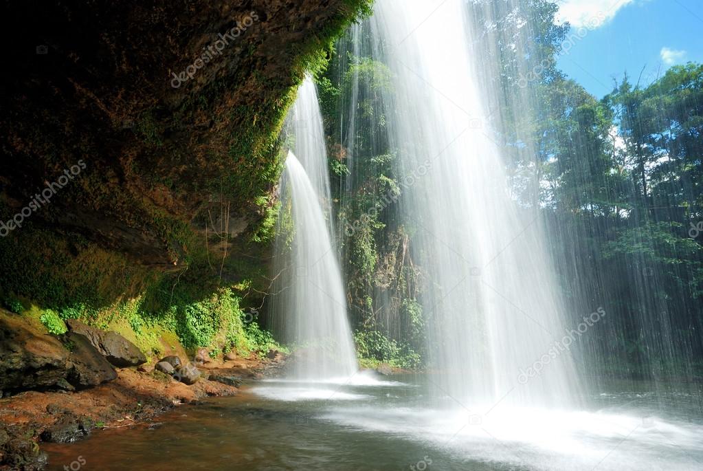 waterfalls in south Laos.