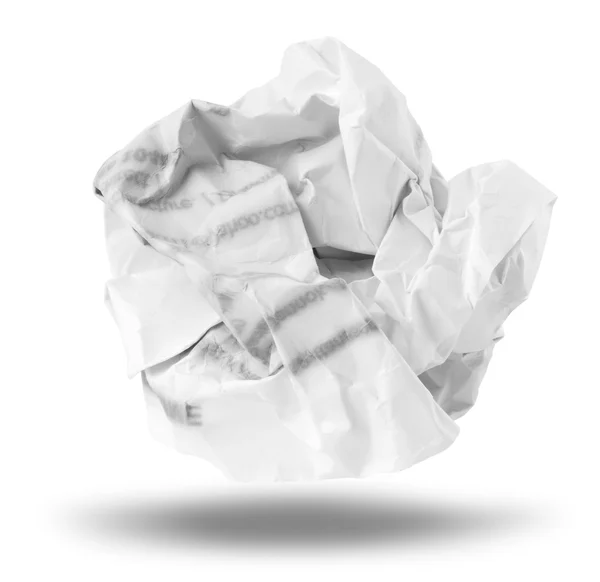 Crumpled paper ball — Stock Photo, Image