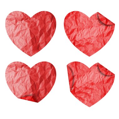 Kalp kağıt seti
