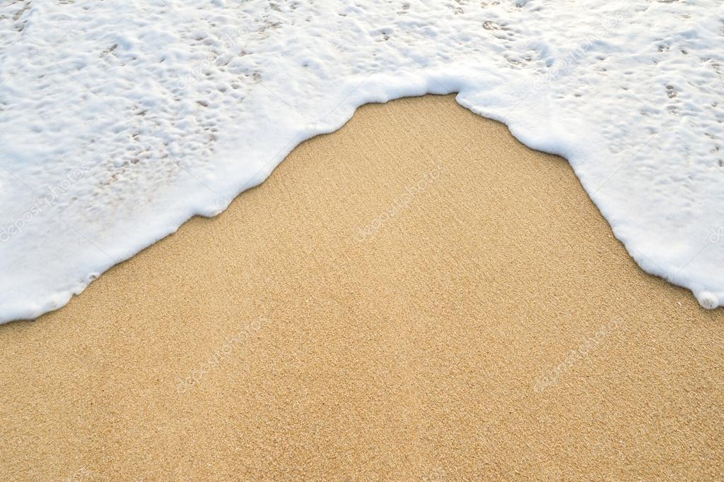 wave sand on beach