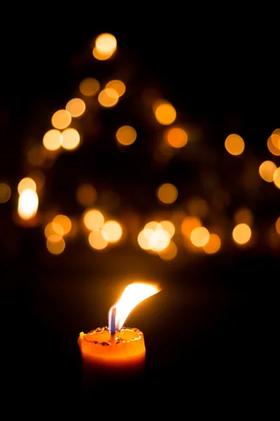 Luz de llama de vela — Foto de Stock