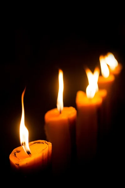 Candle flame light — Stock Photo, Image