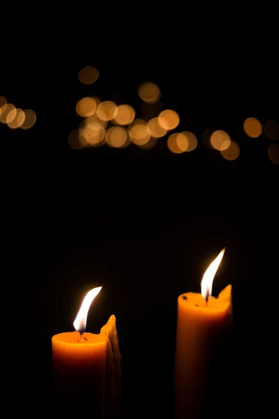 Candle flame light — Stock Photo, Image