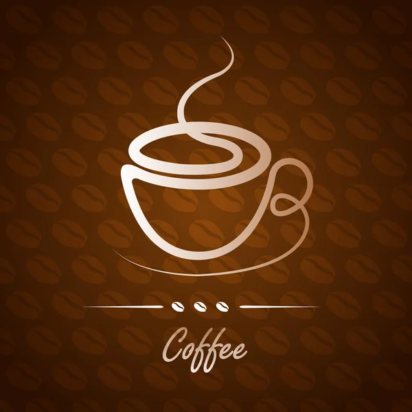 Koffiecup Vector — Stockvector