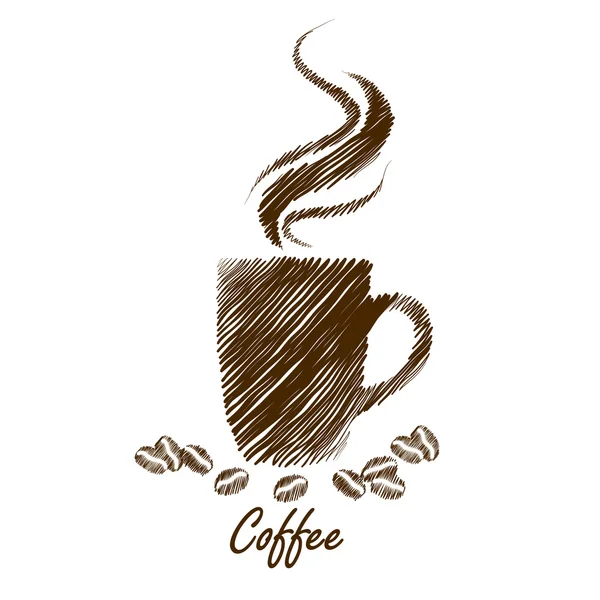Kahve fincanı vektörü — Stok Vektör