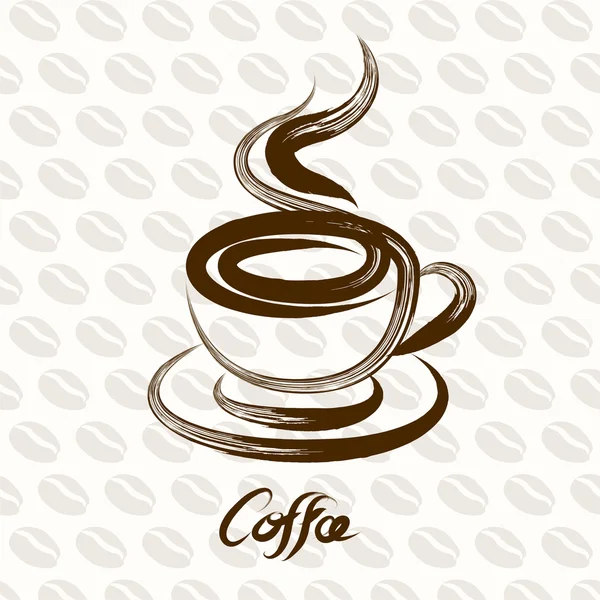 Koffiecup Vector — Stockvector