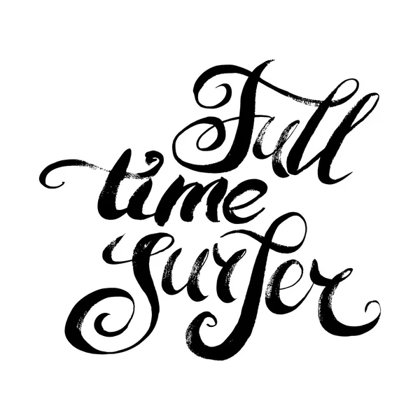 Full Time Surfer — Stockvector