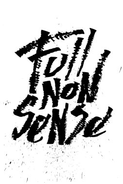 Tam bir saçmalık. Cola kalem hat yazı tipi