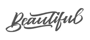 Çok güzel. Fırçayla yazılmış bir kelime. Vektör olarak kaligrafi