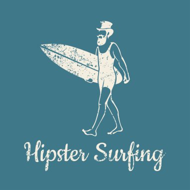 Hipster sörf Logo