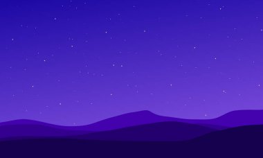Mor yıldızlı gece tepeleri resimleri arka planlar, posterler, duvar kağıtları ve dijital tasarımlar için uygundur..