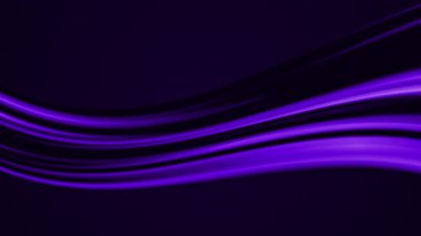 hareket grafikleri, dijital arkaplanlar ve modern tasarım projeleri için uygun mor ışık dalgası animasyonu canlandırması.