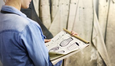 Tasarım üzerinde çalışma Craftwoman