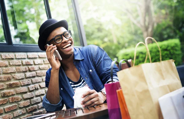 Man aan de telefoon — Stockfoto