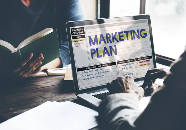 Estratégia do Plano de Marketing — Fotografia de Stock