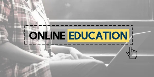 Conceito de Educação Online — Fotografia de Stock