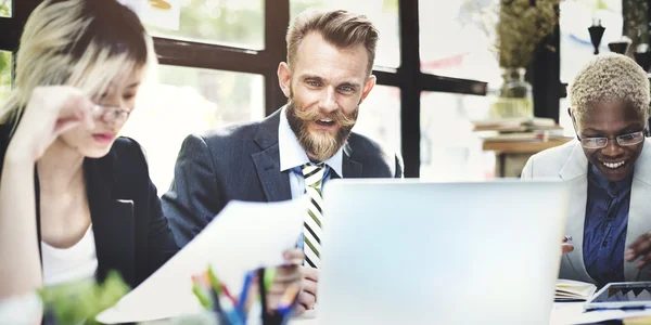 Conceito de encontro e brainstorming — Fotografia de Stock