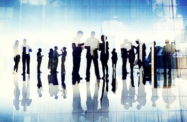 İş Adamlarının Silüetleri