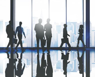 İş Adamlarının Silüetleri