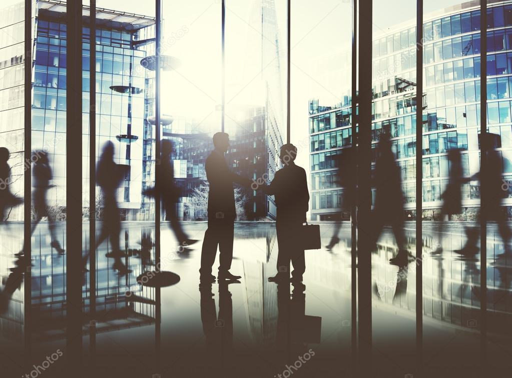 silhouettes of Business People