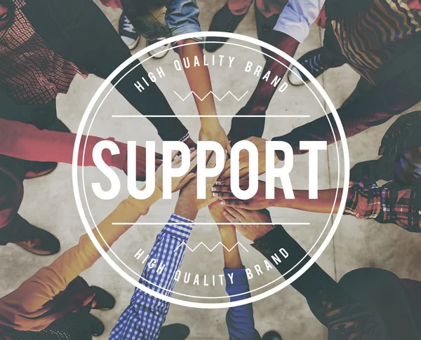 Apoio, Conceito de Cooperação para a Assistência — Fotografia de Stock