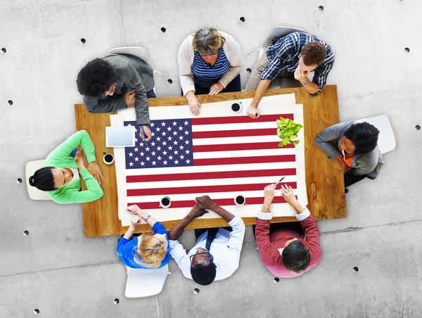 Conceito de bandeira americana — Fotografia de Stock