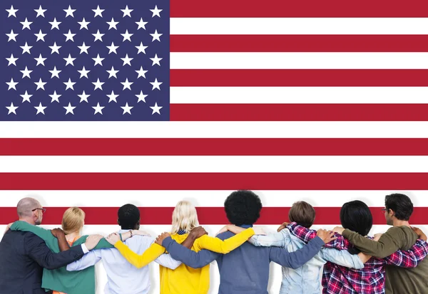 Konzept der amerikanischen Flagge — Stockfoto