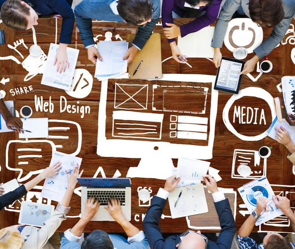 Group of Business People at meeting — Stock Photo, Image