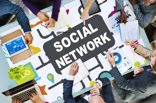 Concetto di social network — Foto Stock