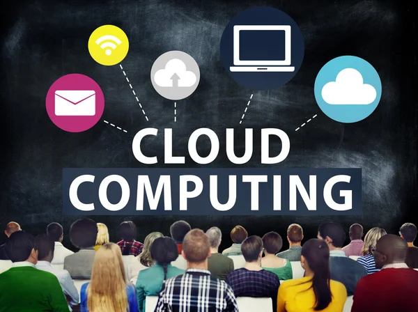 Conceptul cloud computing — Fotografie, imagine de stoc