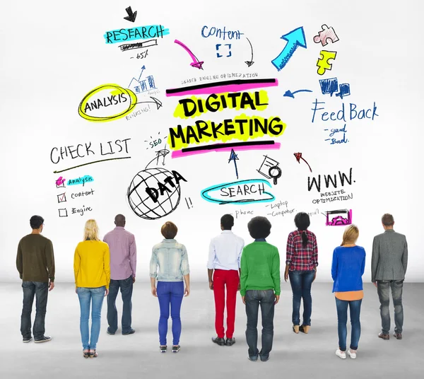 Concepto de estrategia de marketing digital — Foto de Stock